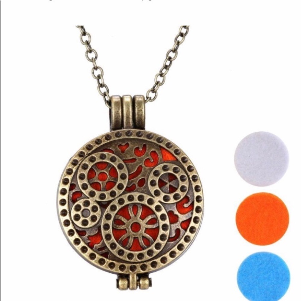 Steampunk Essential Oil Necklace